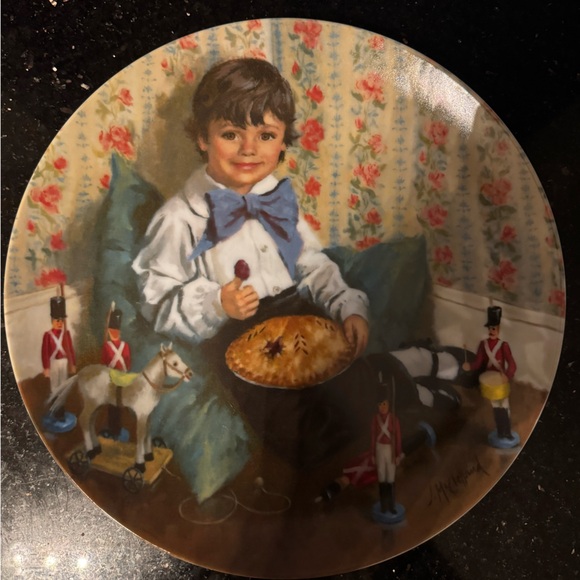 Other - “Little Jack Horner” vintage collector plate by John McClelland Reco Int 1981